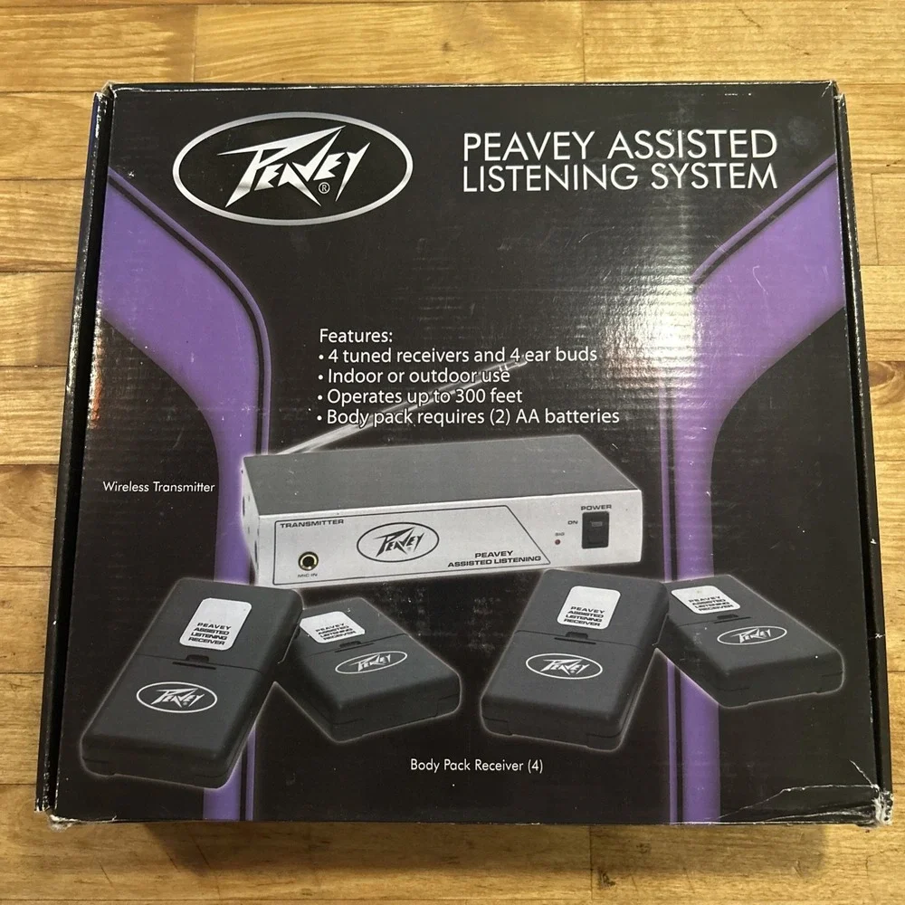 Peavey Assisted Listening System 72.1 MHz - Transmitter + 8 Receivers